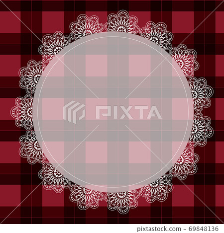 Gothic pink plaid background 69848136