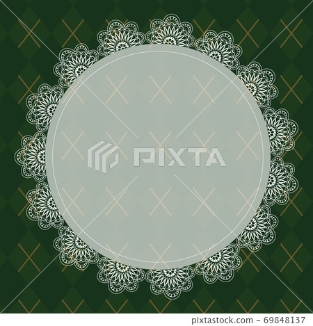 Gothic green plaid background 69848137