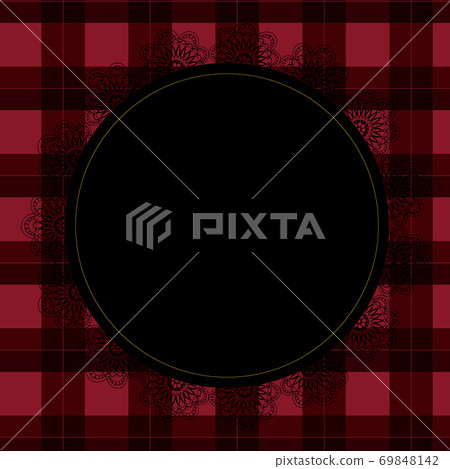 Gothic pink plaid background 69848142