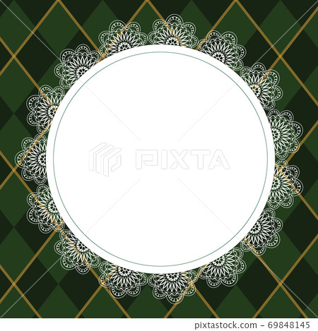 Gothic green plaid background 69848145
