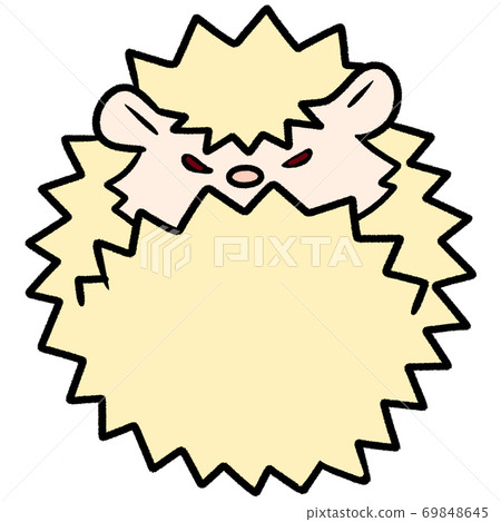 Albino color hedgehog with an angry expression (emotions, feelings, how to keep, gestures, navigation, introduction) Albino color hedgehog with an angry expression (emotions, feelings, how to keep, gestures, navigation, introduction) 69848645