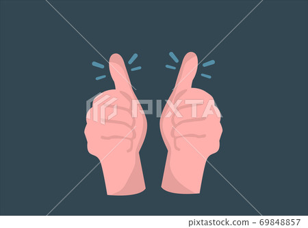 Praise with thumbs up It symbolizes a business idea for looking for skills that someone can do something well. Praise with thumbs up It symbolizes a business idea for looking for skills that someone can do something well. 69848857