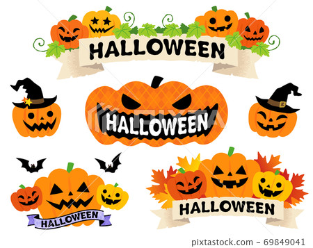 Halloween title set Halloween title set 69849041