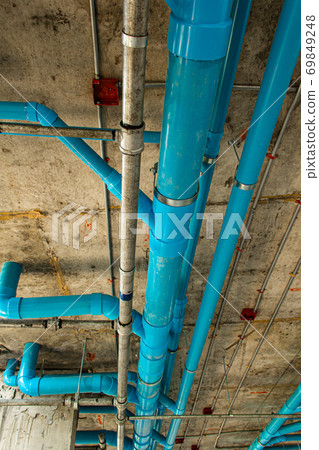 PVC pipeline under buliding PVC pipeline under buliding 69849248