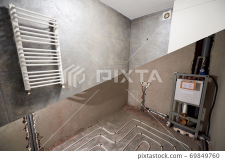 Comparison of apartment before and after renovation. Small details of contemporary interior design 69849760