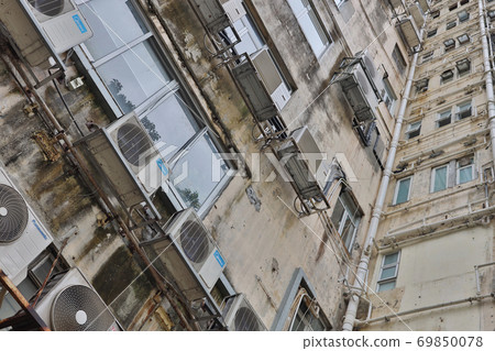 18 Sept 2020 the apartment of old factory building at hong kong 69850078