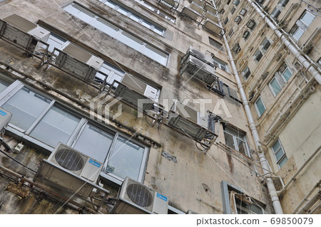 18 Sept 2020 the apartment of old factory building at hong kong 69850079