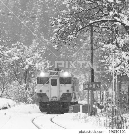 Snowy landscape Tadami line Snowy landscape Tadami line 69850101