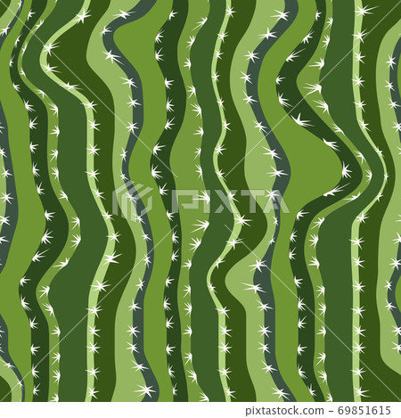 Cactus texture seamless pattern. - Stock Illustration [69851615] - PIXTA