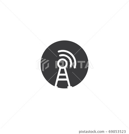 Signal Tower Icon Logo Template 69853523