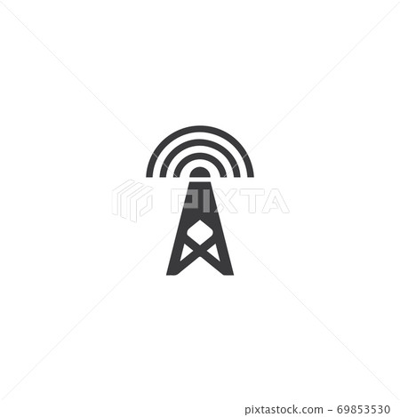 Signal Tower Icon Logo Template Signal Tower Icon Logo Template 69853530