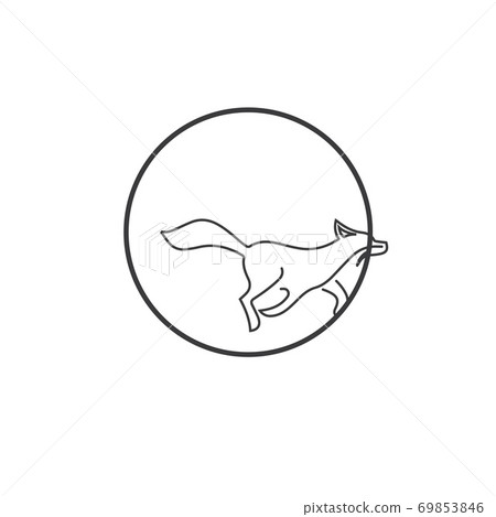 Fox vector illustration icon 69853846