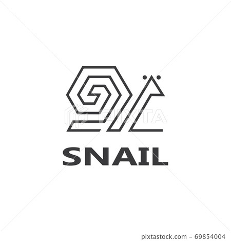 Snail logo vector template icon design Snail logo vector template icon design 69854004