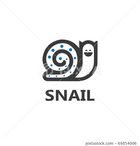 Snail logo vector template icon design Snail logo vector template icon design 69854006