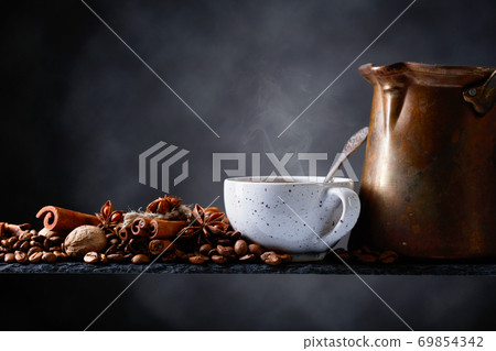Coffee with spices. 69854342