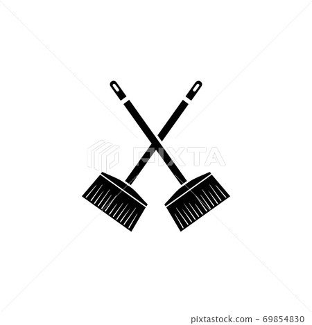 Broom cleaning  icon vector design 69854830