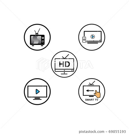 TV , LCD, LED, monitor icon vector illustration 69855193