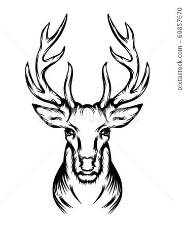 The animation of the tattoo dear with the single head 69857670