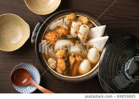 Oden stewed in a clay pot Oden stewed in a clay pot 69859885