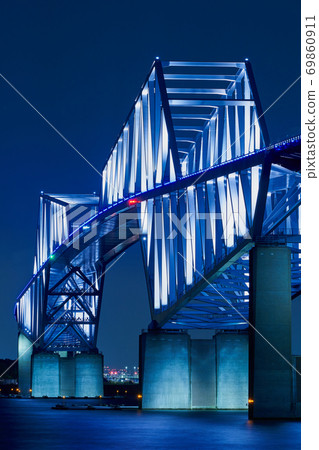 Tokyo Bay night view Tokyo Gate Bridge 69860911