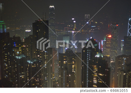 Hong Kong night view cityscape 69861055