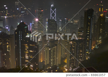 香港夜景城市景觀 69861057