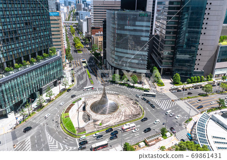 《Aichi Prefecture》Nagoya station square/cityscape 《Aichi Prefecture》Nagoya station square/cityscape 69861431