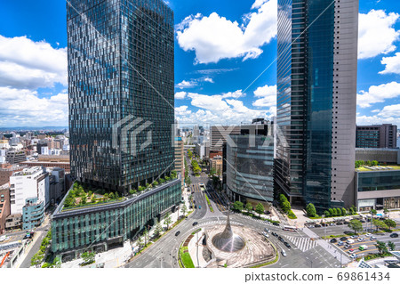 《Aichi Prefecture》Nagoya station square/cityscape 《Aichi Prefecture》Nagoya station square/cityscape 69861434