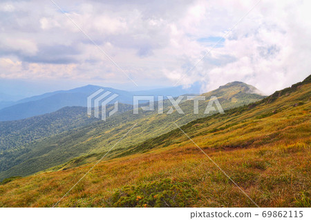 View of Mt. Shibutsu from Mt. Shibutsu View of Mt. Shibutsu from Mt. Shibutsu 69862115