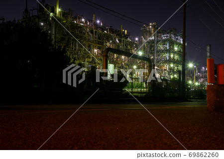 Factory night view Kawasaki night view spot drive Factory night view Kawasaki night view spot drive 69862260