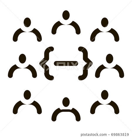 Idea Discussion Icon Vector Glyph Illustration-插圖素材 [69863819] - PIXTA圖庫