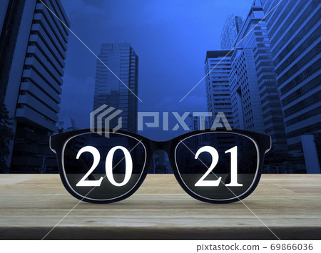 Business vision happy new year 2021 concept Business vision happy new year 2021 concept 69866036