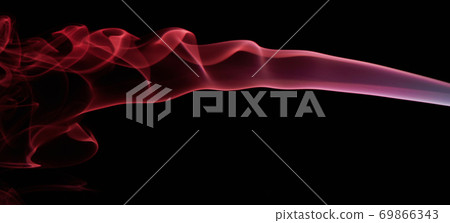 Abstract red smoke flow swirl Abstract red smoke flow swirl 69866343