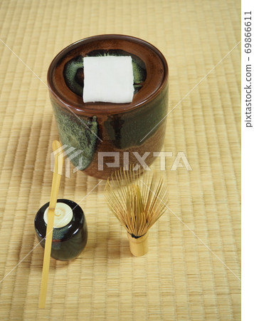 Urasenke dark tea utensils 69866611