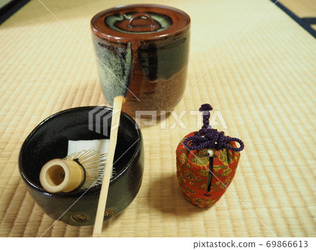 Urasenke dark tea utensils 69866613