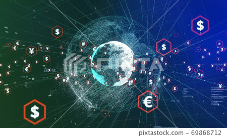 Financial network FinTech - Stock Illustration [69868712] - PIXTA