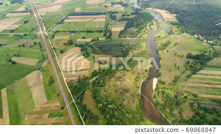 Aerial landscape 69868847