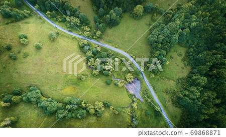 Aerial landscape 69868871