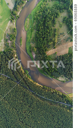 Aerial landscape 69868889