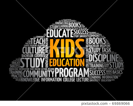 Kids Education word cloud collage, education 69869066