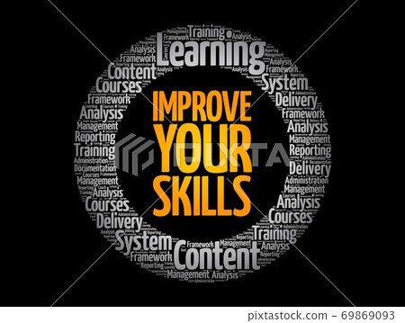 Improve Your Skills circle word cloud - Stock Illustration [69869093 ...