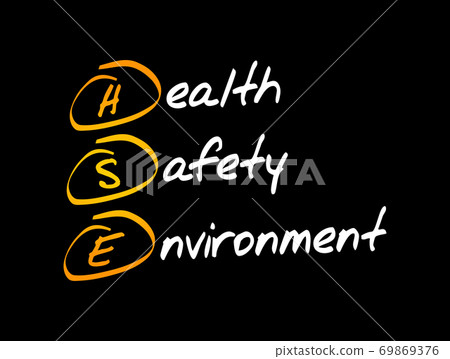 HSE - Health Safety Environment acronym HSE - Health Safety Environment acronym 69869376