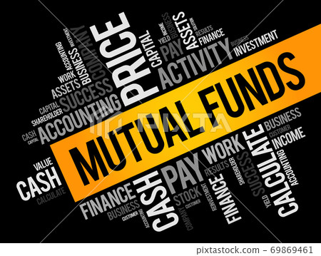 Mutual Funds word cloud collage, business concept 69869461