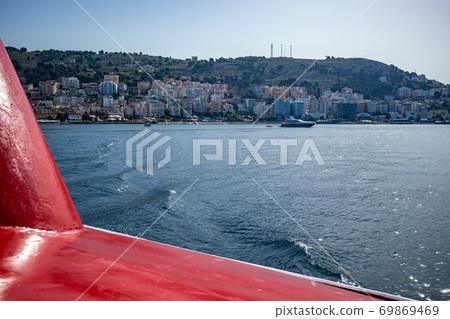 Saranda, Albania, as seen from the sea 69869469