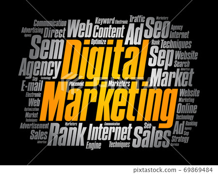 Digital Marketing word cloud collage Digital Marketing word cloud collage 69869484