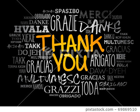 Thank You Word Cloud art background Thank You Word Cloud art background 69869510