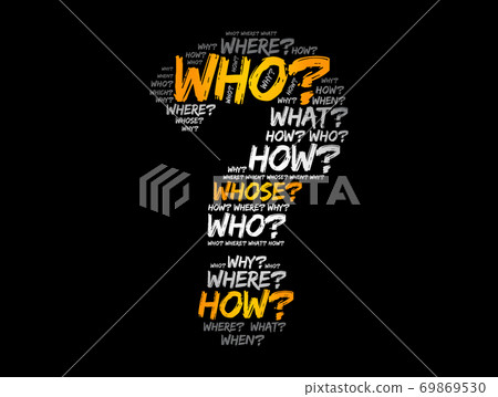 Question mark - word cloud background 69869530