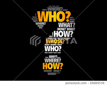 Question mark - word cloud background 69869536