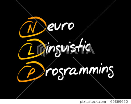 NLP - Neuro Linguistic Programming, acronym NLP - Neuro Linguistic Programming, acronym 69869630