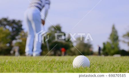 Fresh green golf course Fresh green golf course 69870585